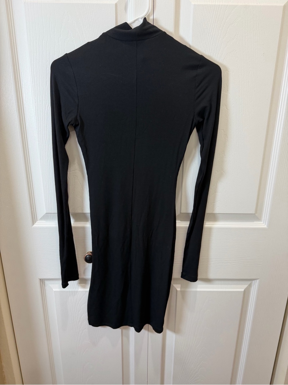 SKIMS Ribbed Modall Black Mini Dress Small - Picture 3 of 6